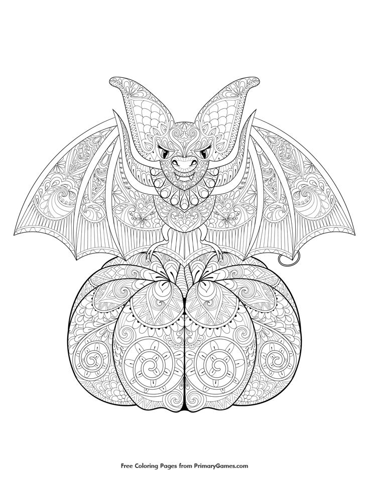 130+ Pumpkin Adult Coloring Pages: Fall in Love with These Designs 81