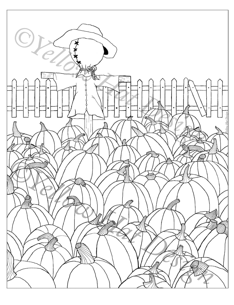 130+ Pumpkin Adult Coloring Pages: Fall in Love with These Designs 83