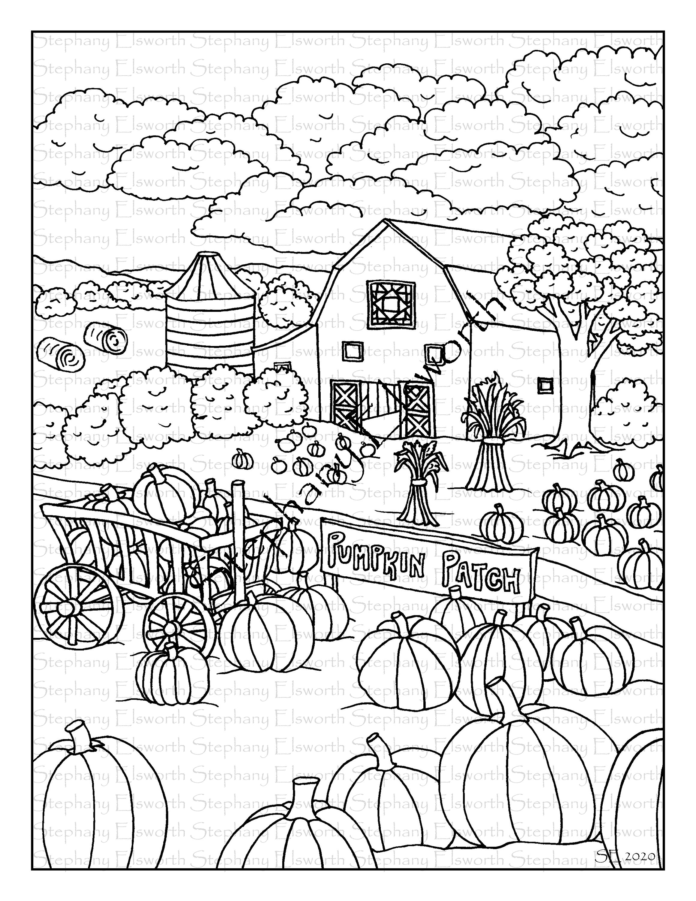 130+ Pumpkin Adult Coloring Pages: Fall in Love with These Designs 90