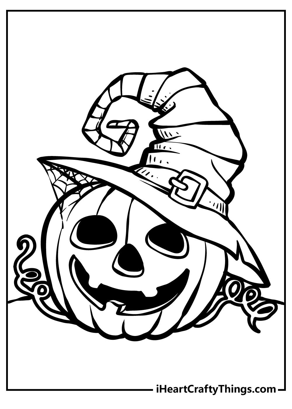 130+ Pumpkin Adult Coloring Pages: Fall in Love with These Designs 97