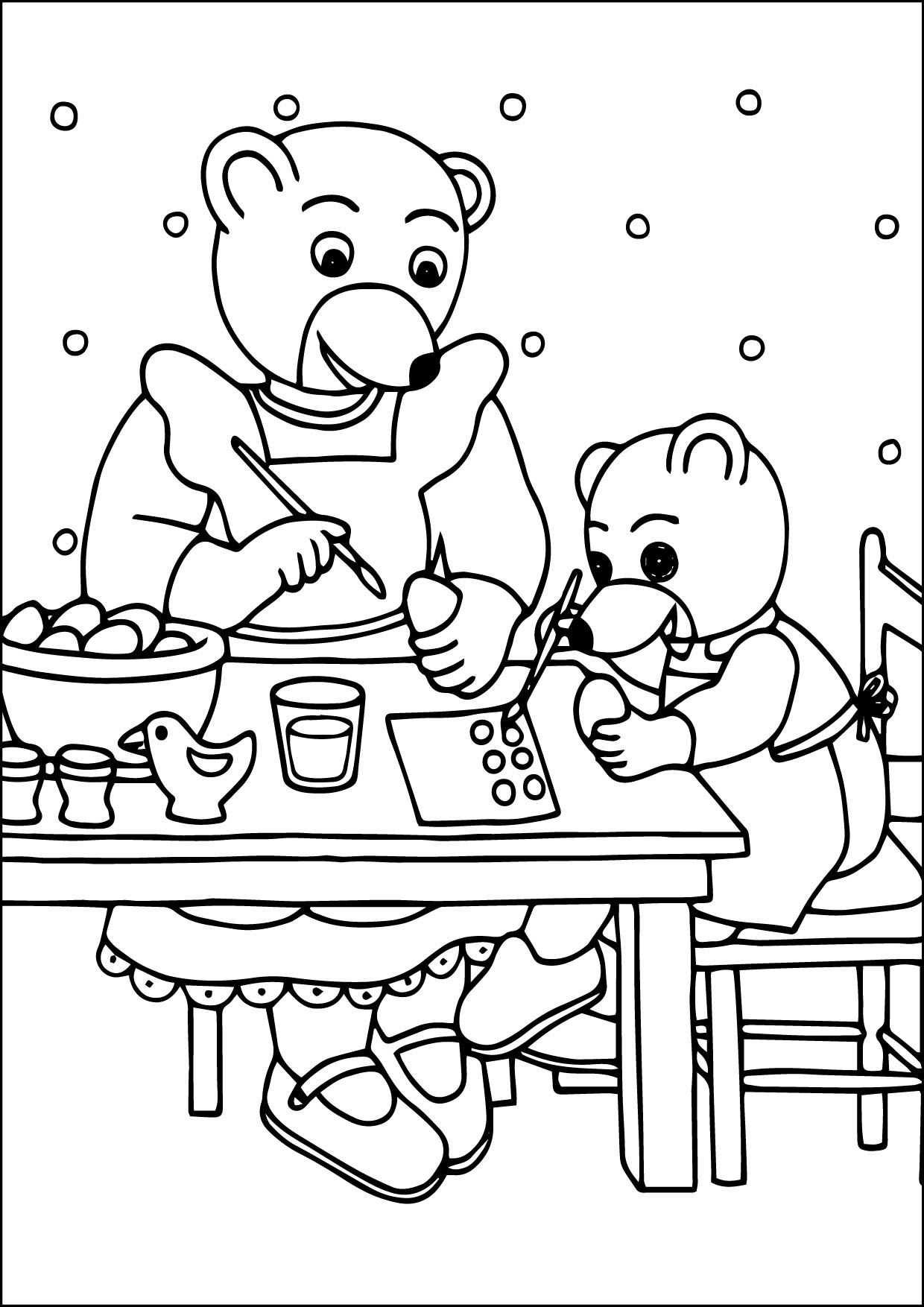 200 Little Bear Coloring Pages 118