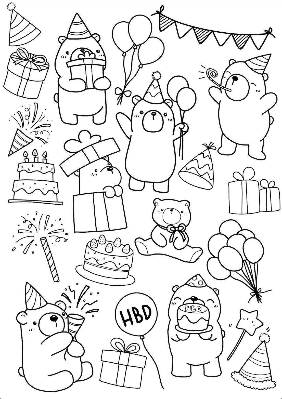 200 Little Bear Coloring Pages 177