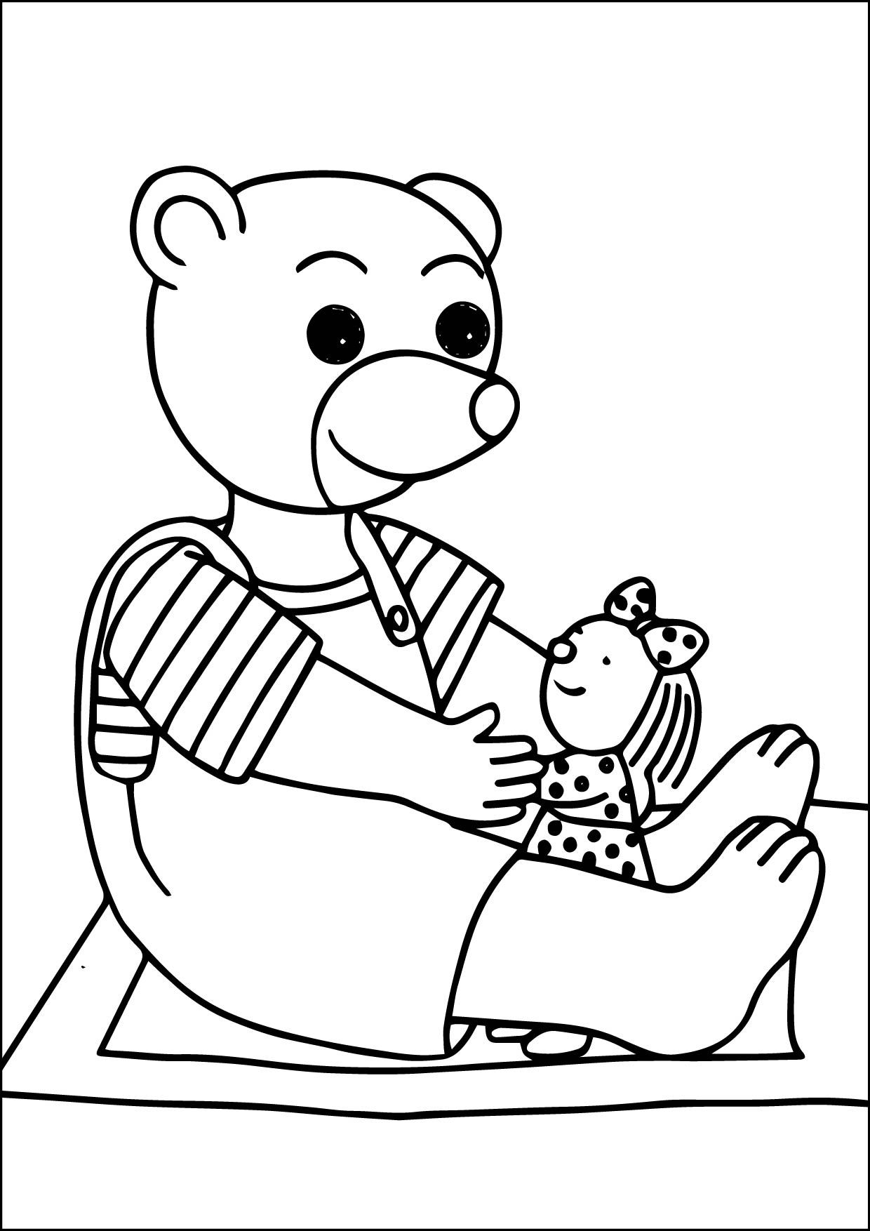 200 Little Bear Coloring Pages 26