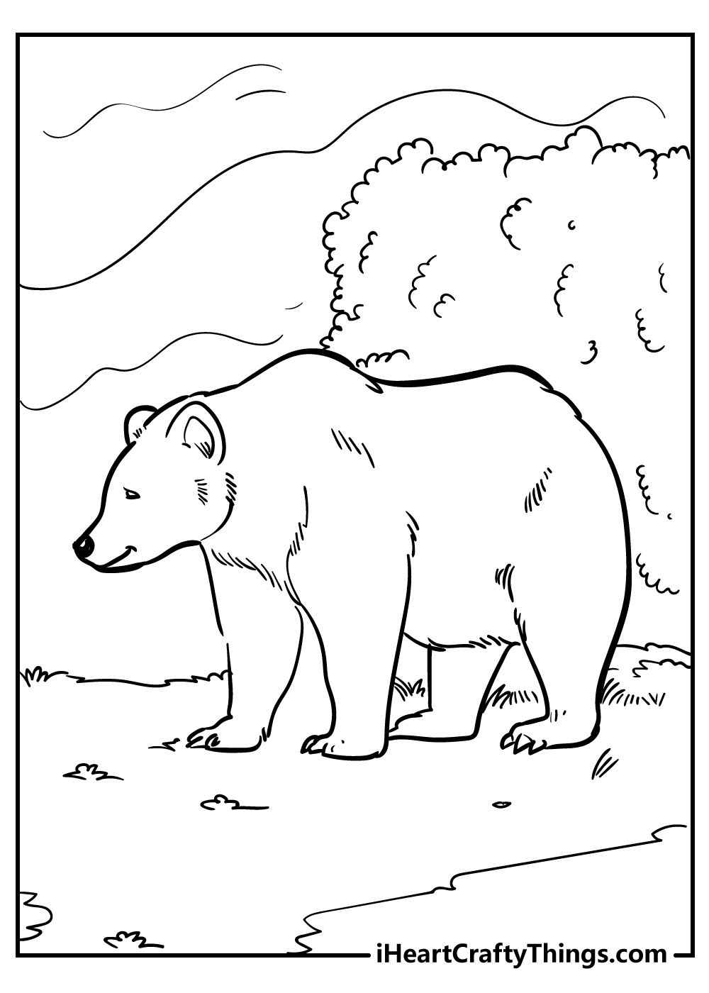 200 Little Bear Coloring Pages 28