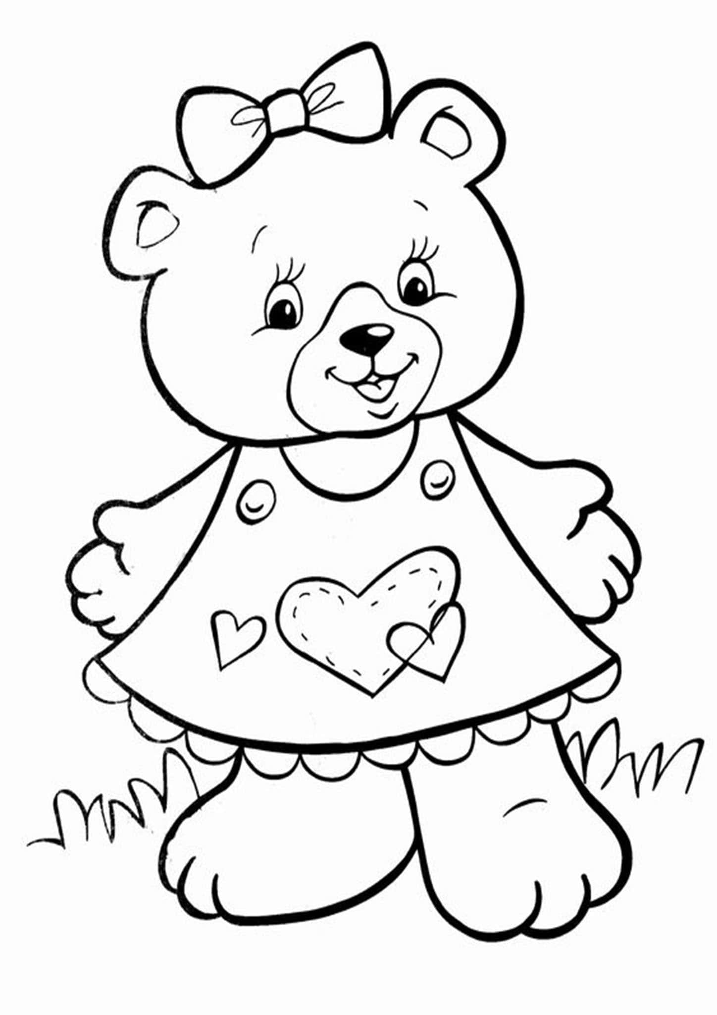 200 Little Bear Coloring Pages 4