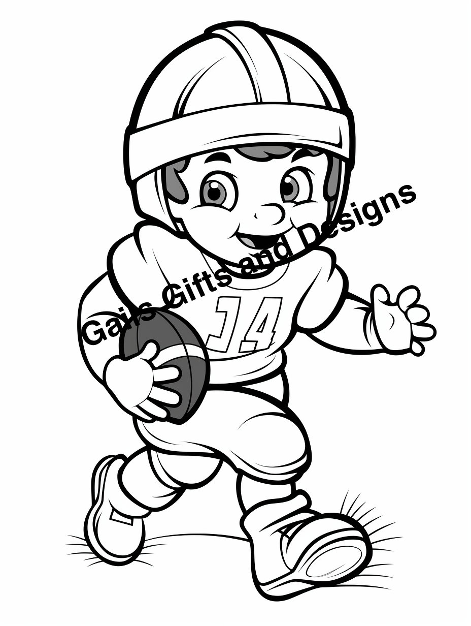 50 Football Helmet Coloring Pages Free Printable 1