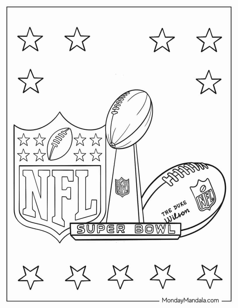 50 Football Helmet Coloring Pages Free Printable 100