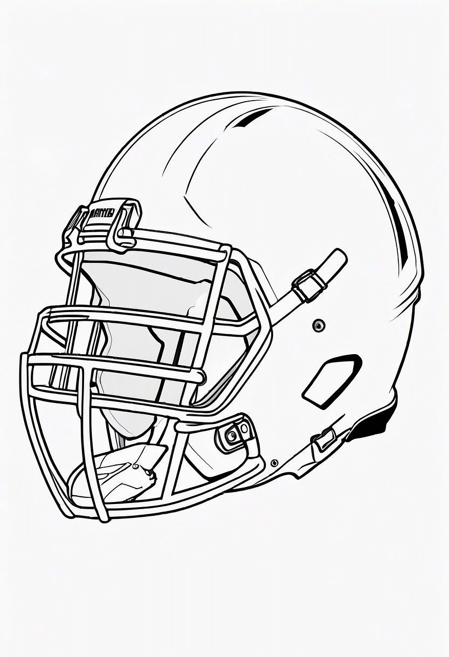 50 Football Helmet Coloring Pages Free Printable 125