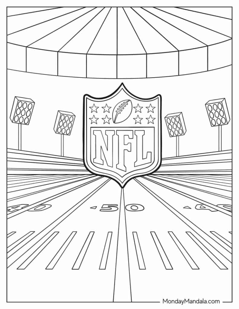 50 Football Helmet Coloring Pages Free Printable 134