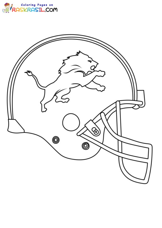 50 Football Helmet Coloring Pages Free Printable 145