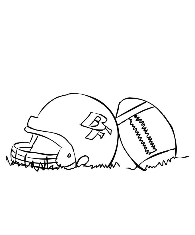 50 Football Helmet Coloring Pages Free Printable 151