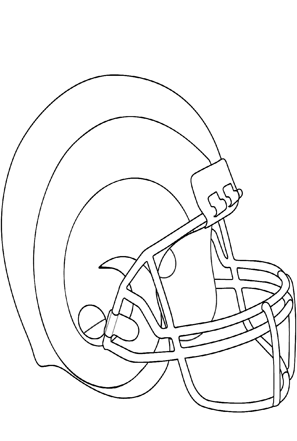 50 Football Helmet Coloring Pages Free Printable 159