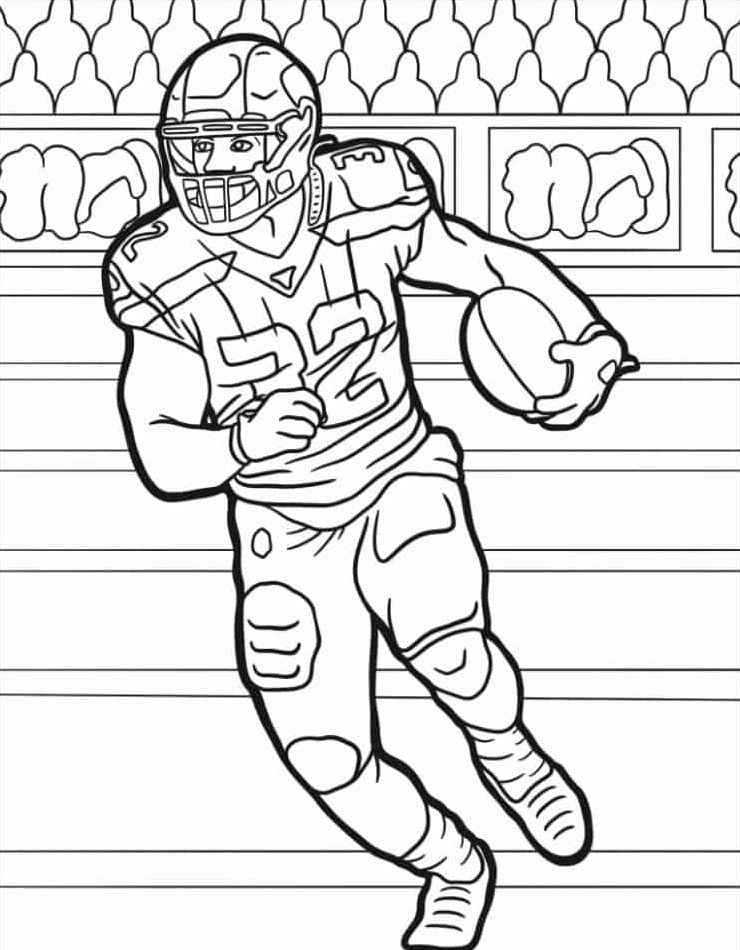 50 Football Helmet Coloring Pages Free Printable 16