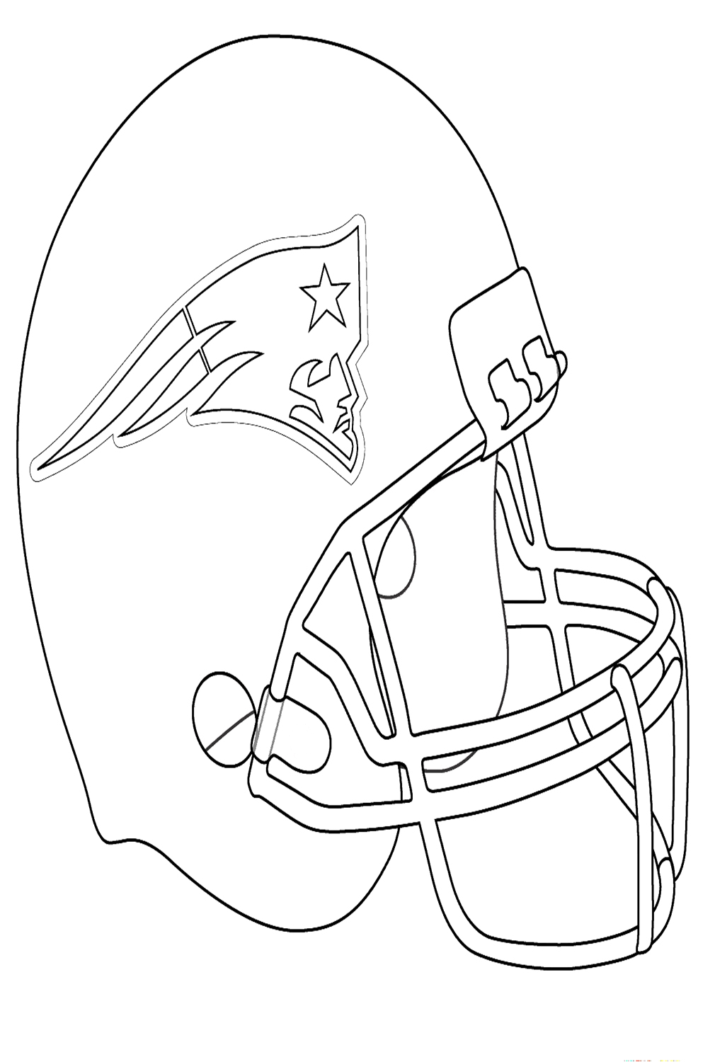 50 Football Helmet Coloring Pages Free Printable 170