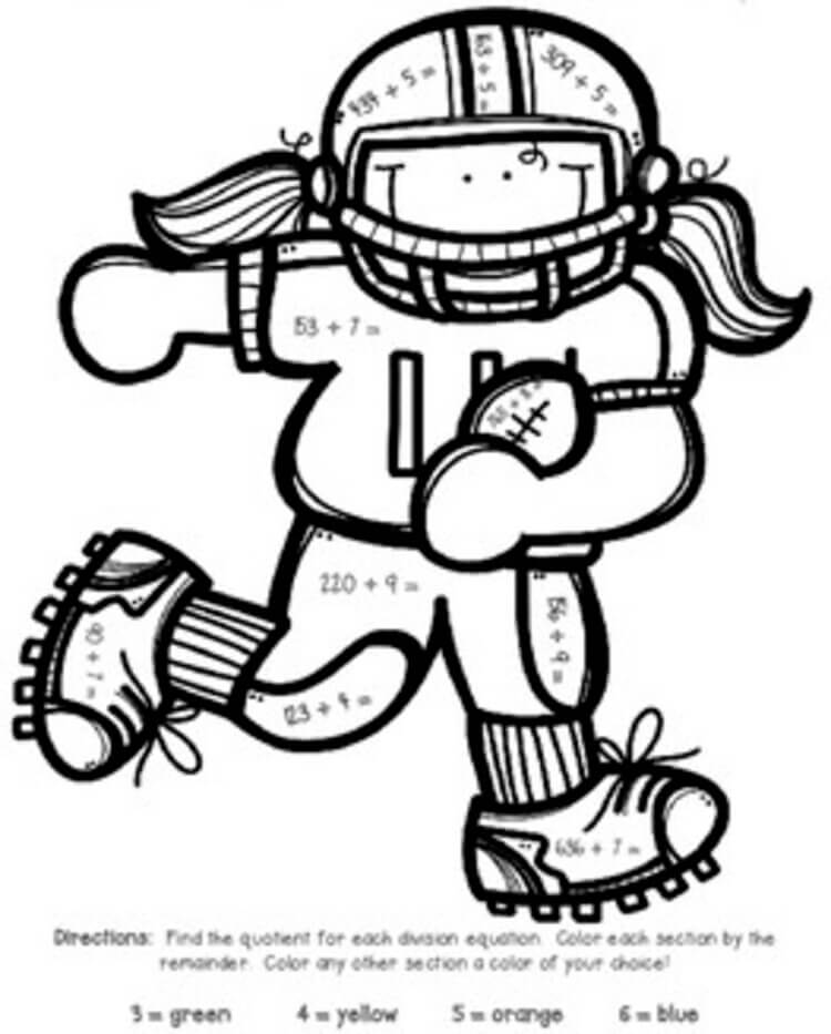 50 Football Helmet Coloring Pages Free Printable 3