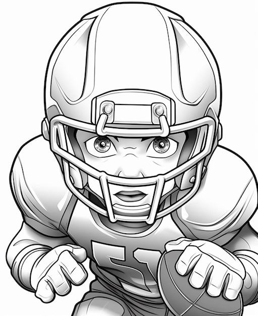 50 Football Helmet Coloring Pages Free Printable 30