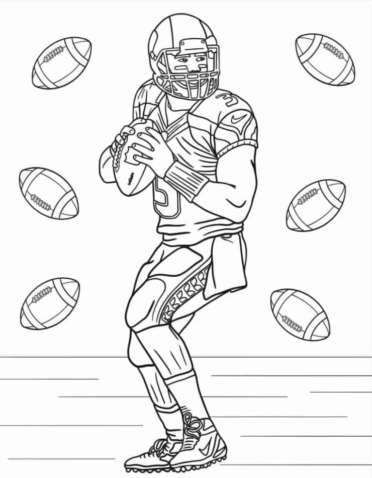 50 Football Helmet Coloring Pages Free Printable 42