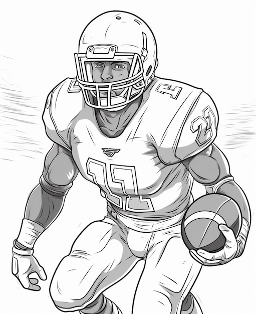 50 Football Helmet Coloring Pages Free Printable 53