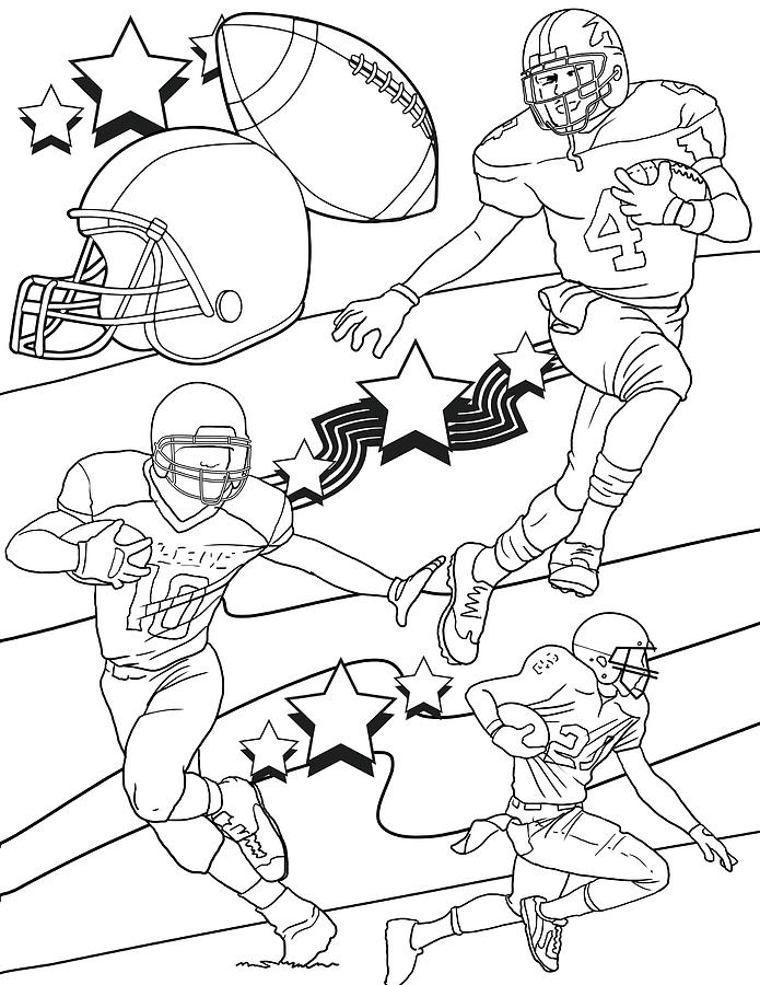 50 Football Helmet Coloring Pages Free Printable 83