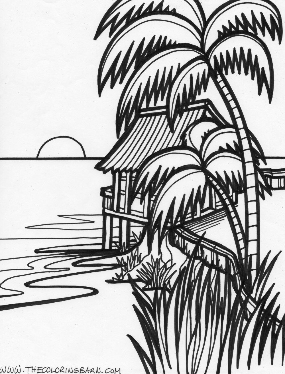 90+ Beach Theme Coloring Pages: Relax and Color by the Shore 104