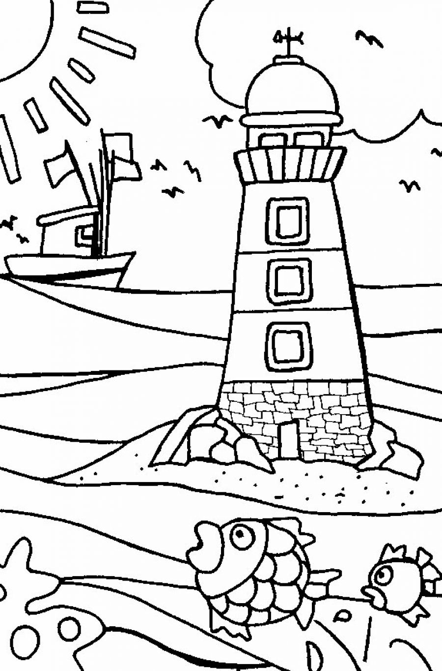 90+ Beach Theme Coloring Pages: Relax and Color by the Shore 16