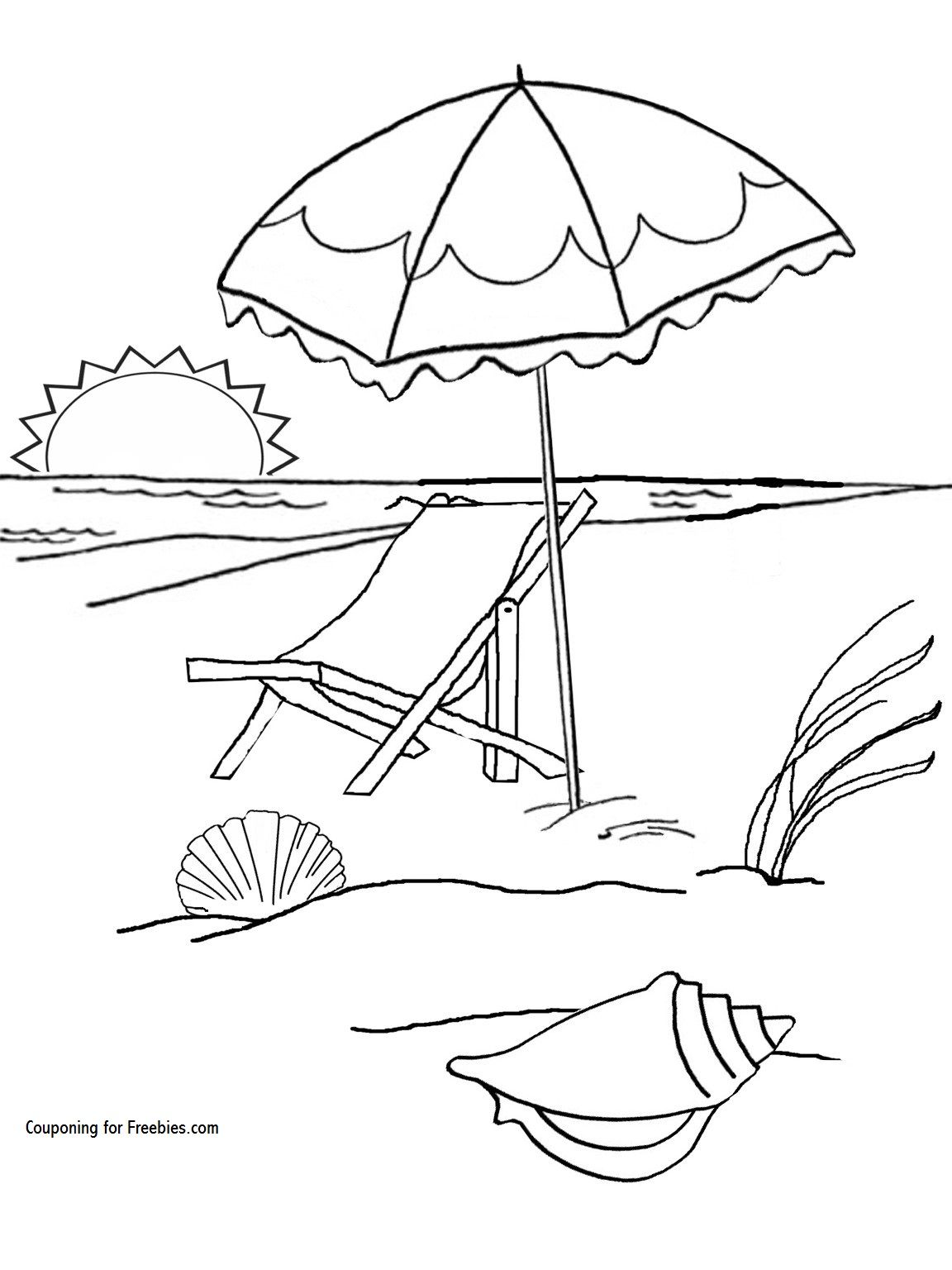 90+ Beach Theme Coloring Pages: Relax and Color by the Shore 17