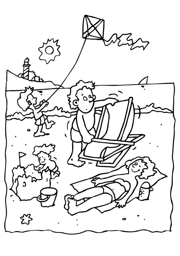 90+ Beach Theme Coloring Pages: Relax and Color by the Shore 22