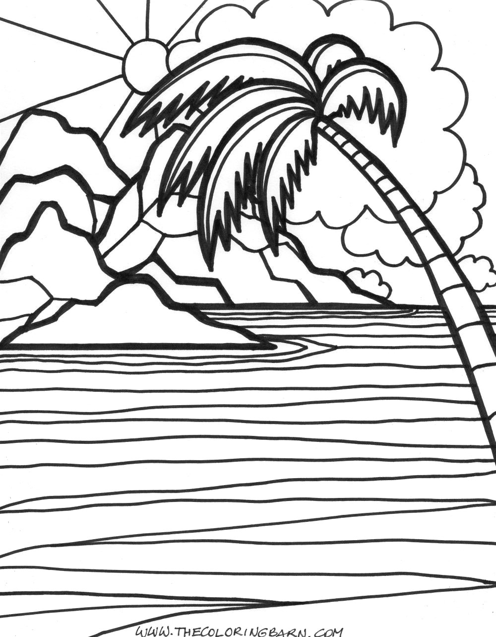 90+ Beach Theme Coloring Pages: Relax and Color by the Shore 23