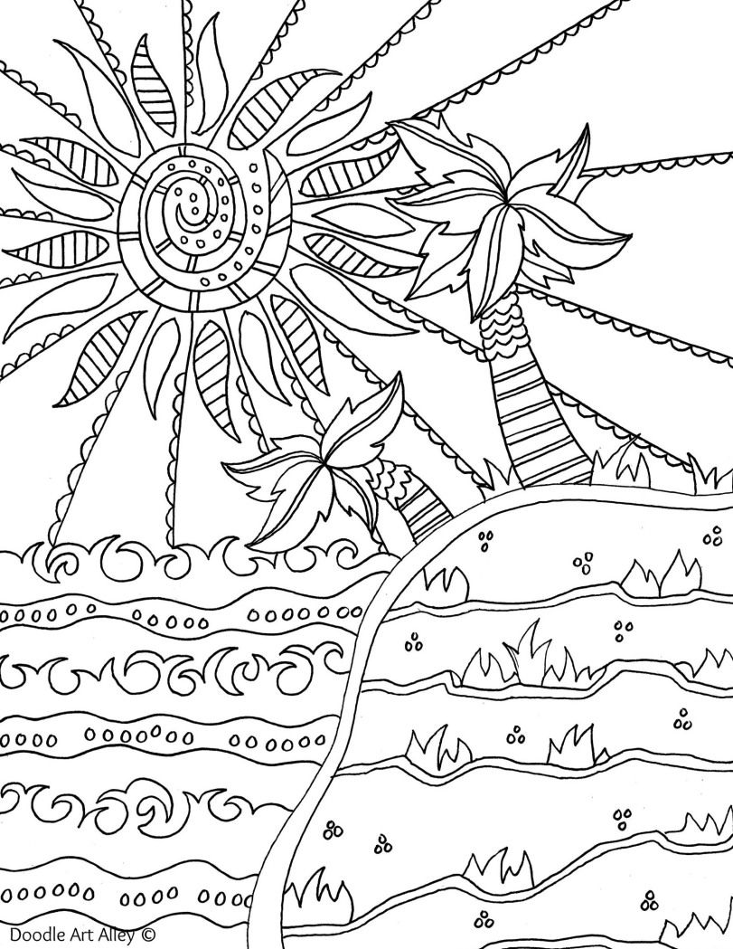 90+ Beach Theme Coloring Pages: Relax and Color by the Shore 34