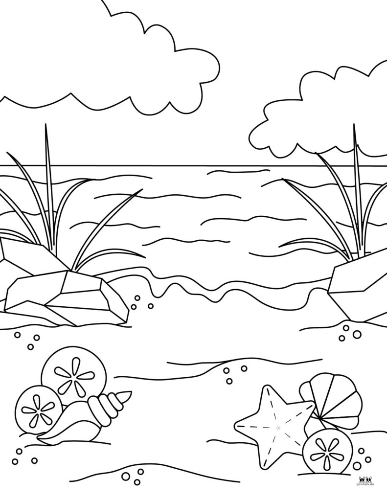 90+ Beach Theme Coloring Pages: Relax and Color by the Shore 35