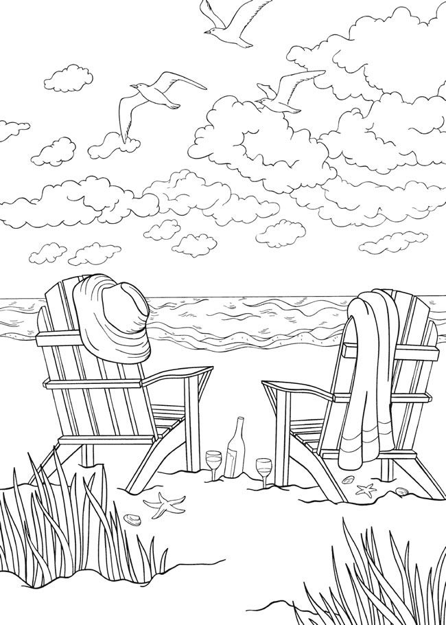 90+ Beach Theme Coloring Pages: Relax and Color by the Shore 43