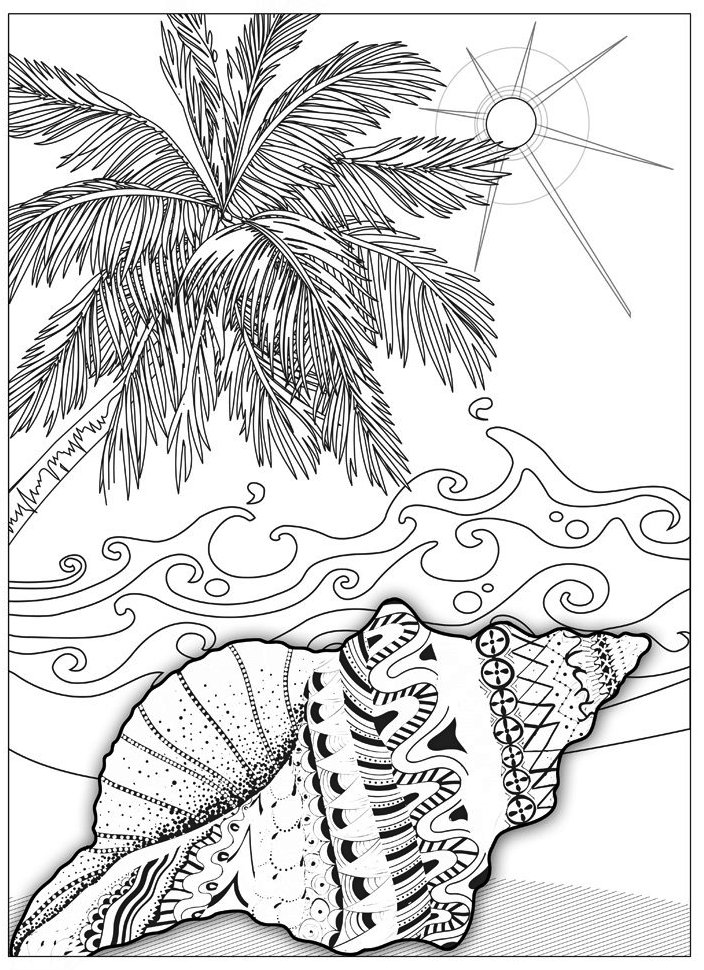 90+ Beach Theme Coloring Pages: Relax and Color by the Shore 50