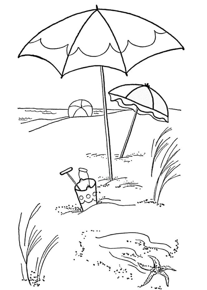 90+ Beach Theme Coloring Pages: Relax and Color by the Shore 55