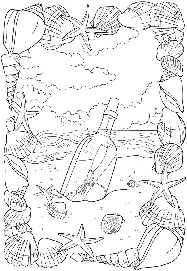 90+ Beach Theme Coloring Pages: Relax and Color by the Shore 7