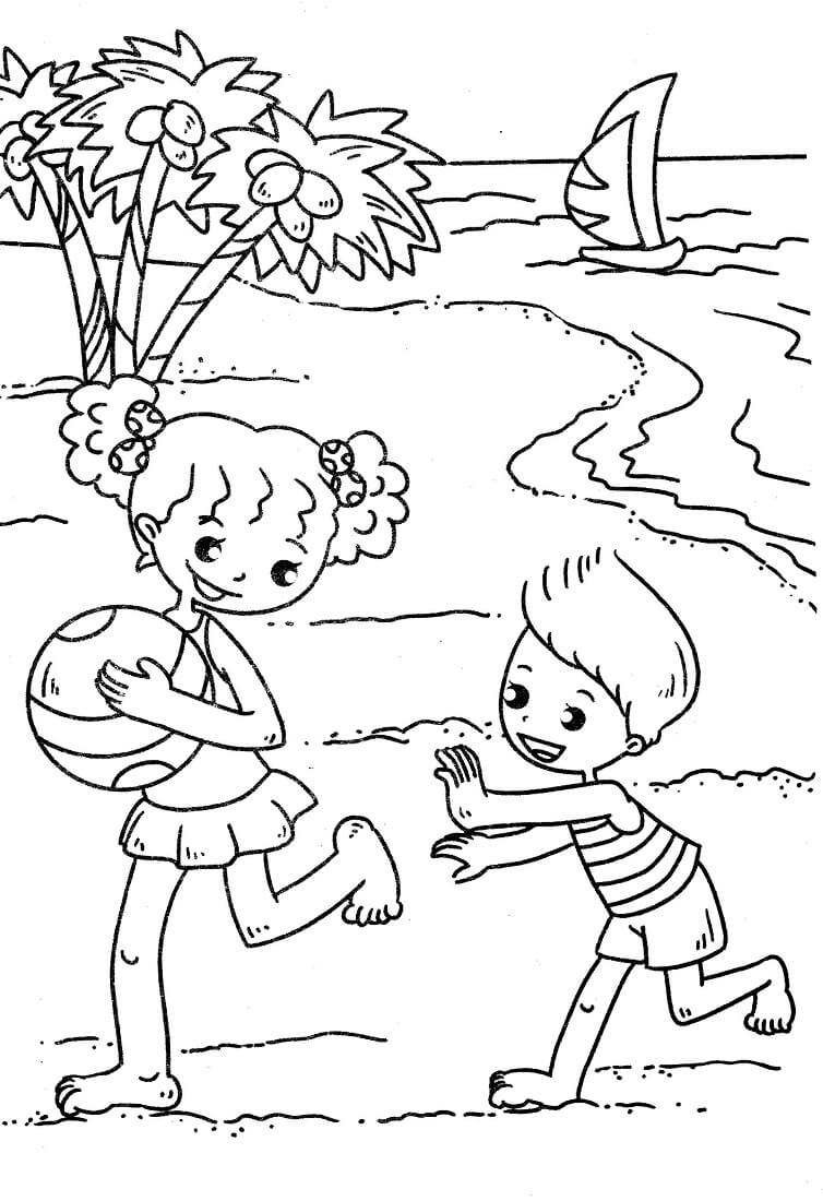 90+ Beach Theme Coloring Pages: Relax and Color by the Shore 70