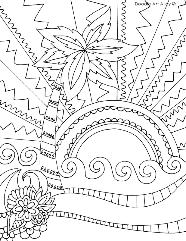 90+ Beach Theme Coloring Pages: Relax and Color by the Shore 76