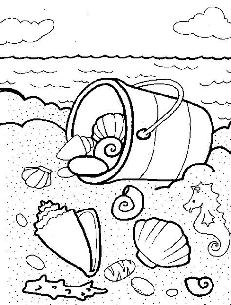 90+ Beach Theme Coloring Pages: Relax and Color by the Shore 79