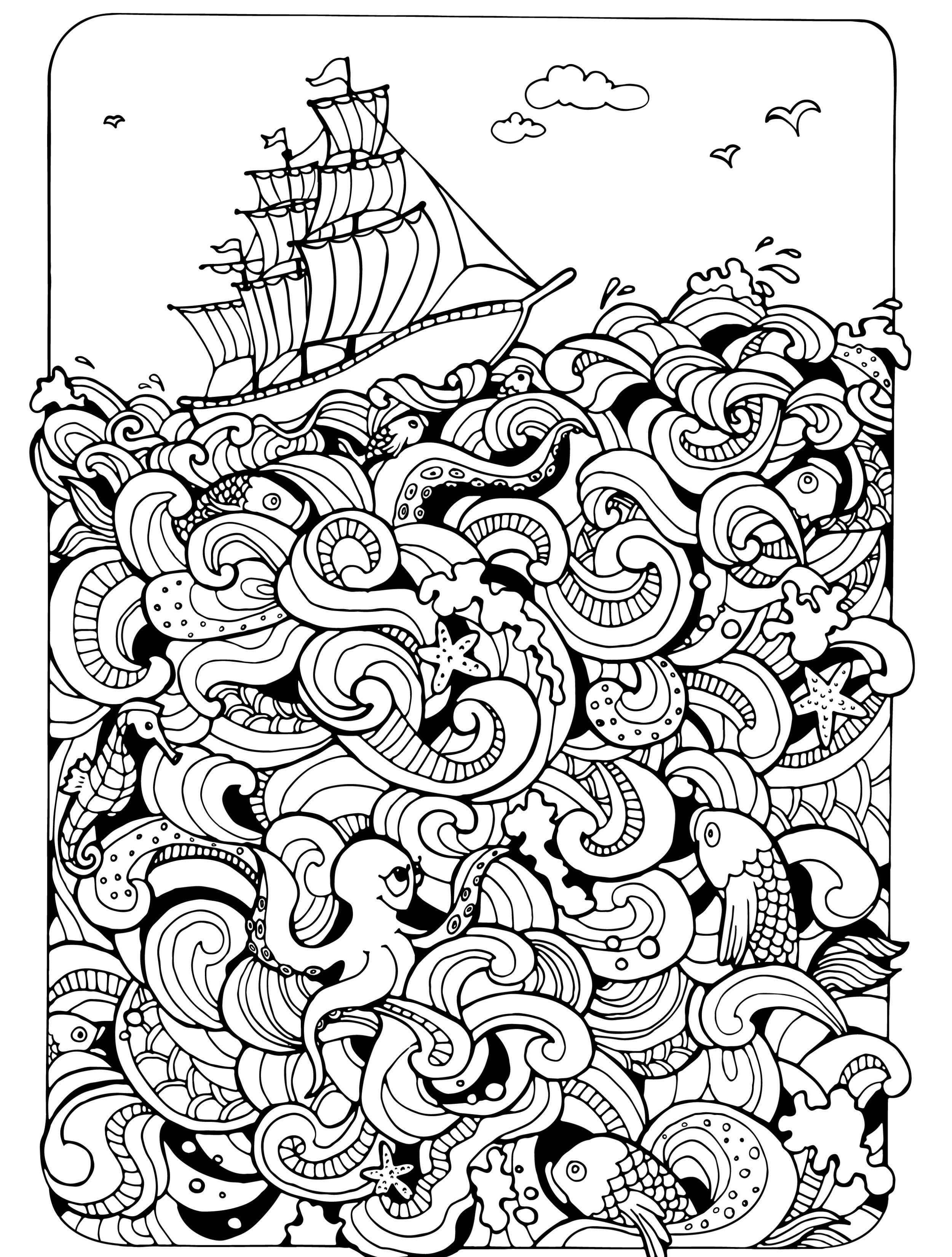 90+ Beach Theme Coloring Pages: Relax and Color by the Shore 88