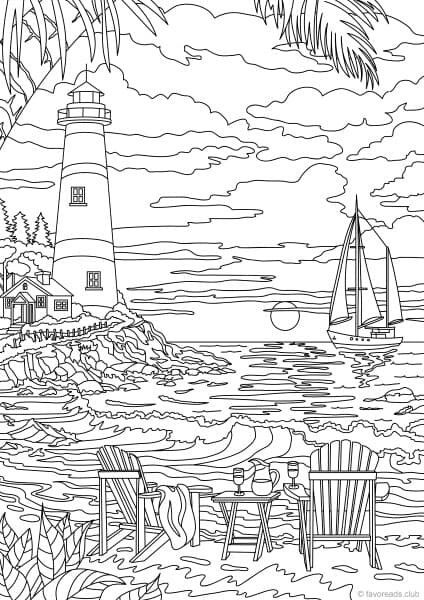 90+ Beach Theme Coloring Pages: Relax and Color by the Shore 89