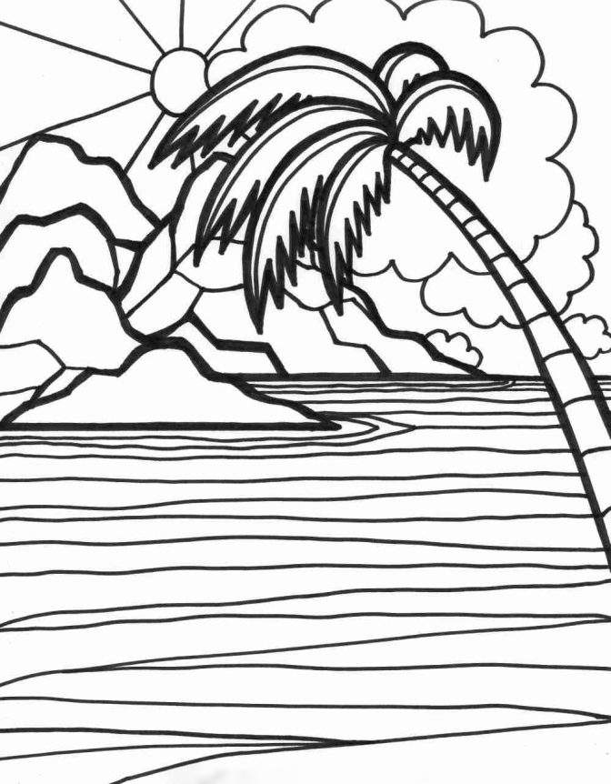 90+ Beach Theme Coloring Pages: Relax and Color by the Shore 95