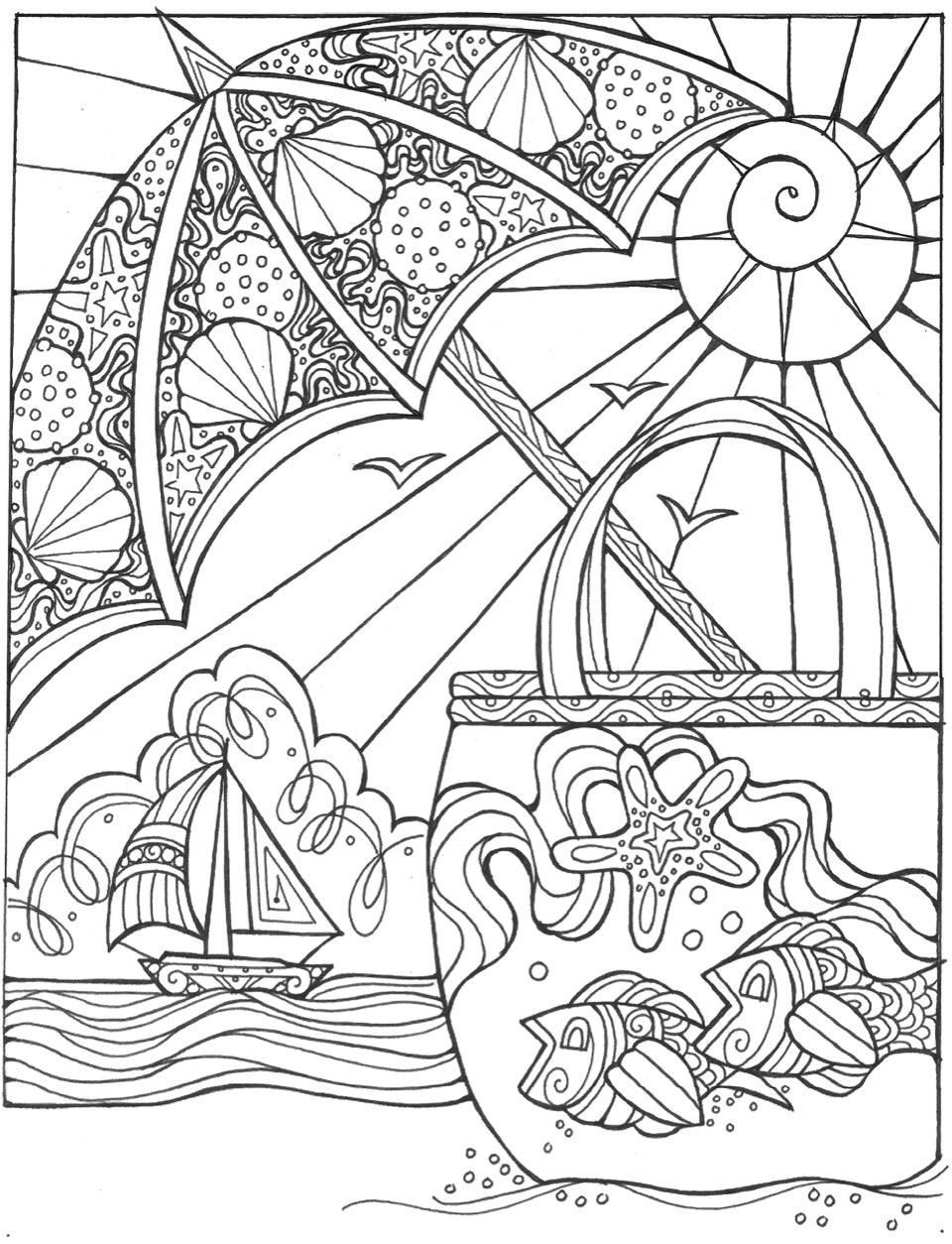 90+ Beach Theme Coloring Pages: Relax and Color by the Shore 96