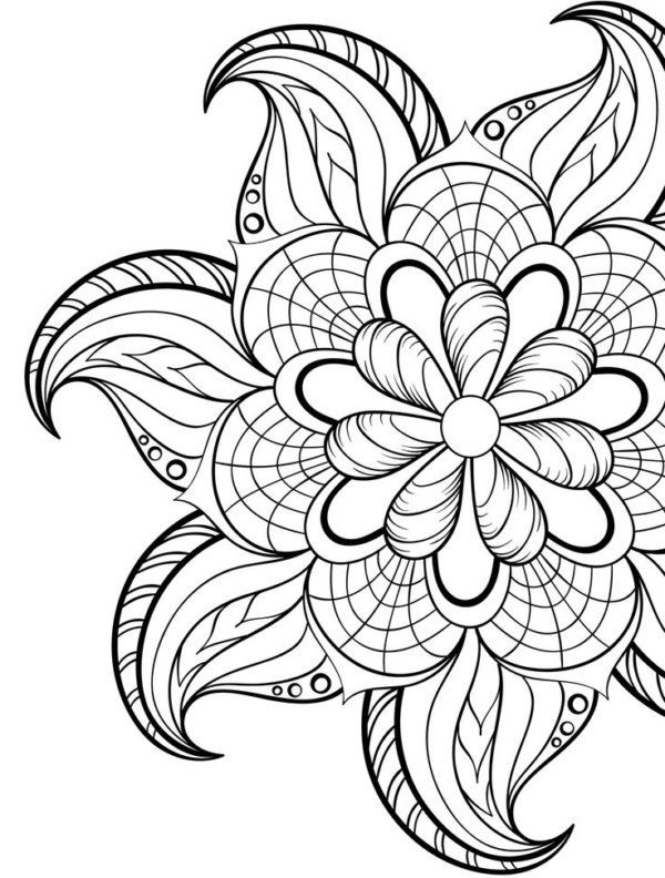 99+ Coloring Pages Mandala Free Printable 126