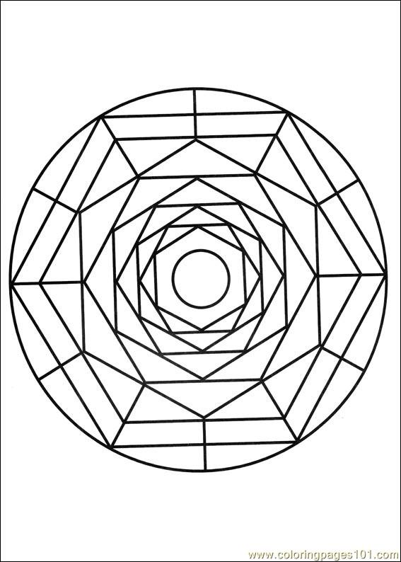 99+ Coloring Pages Mandala Free Printable 142