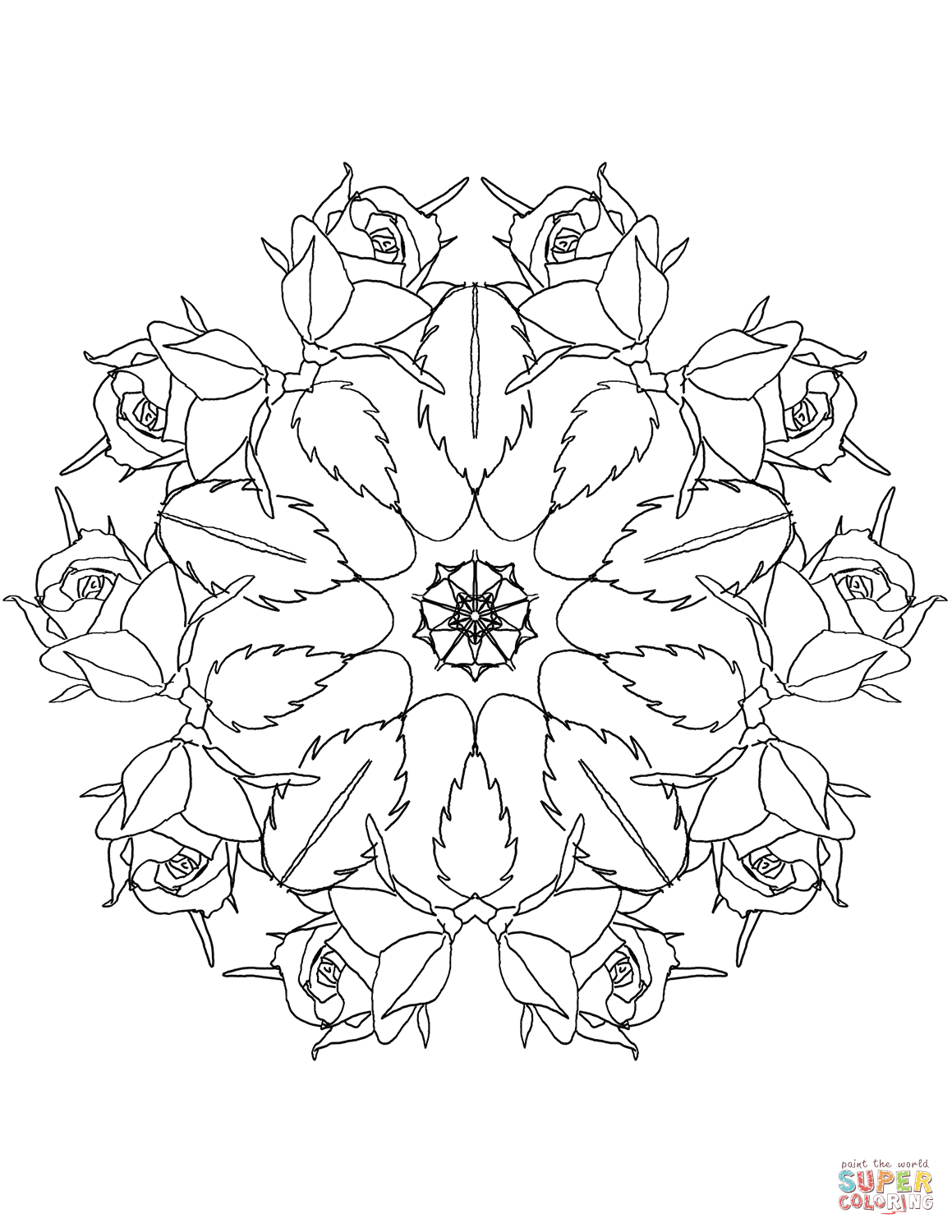 99+ Coloring Pages Mandala Free Printable 151