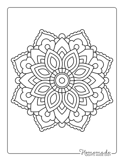 99+ Coloring Pages Mandala Free Printable 152