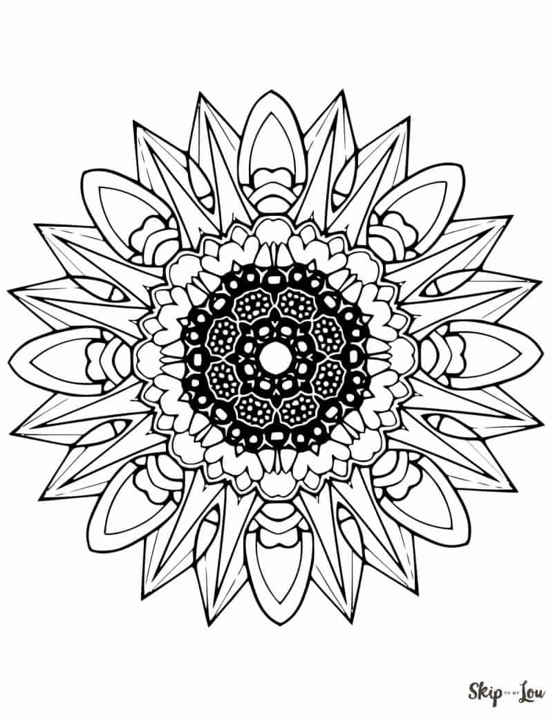 99+ Coloring Pages Mandala Free Printable 172