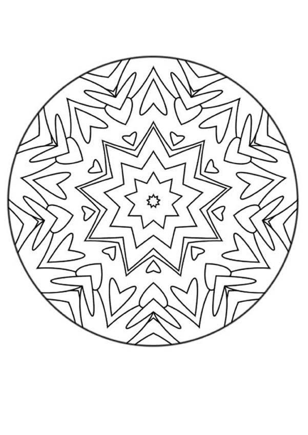 99+ Coloring Pages Mandala Free Printable 188