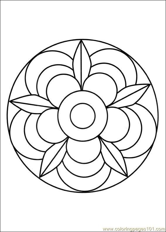 99+ Coloring Pages Mandala Free Printable 193