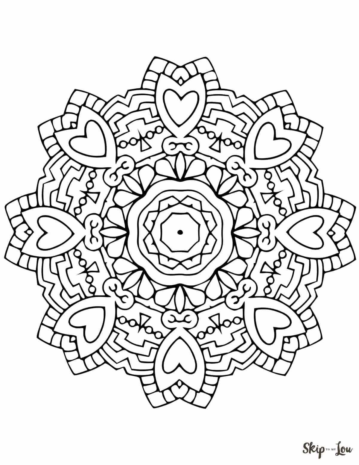 99+ Coloring Pages Mandala Free Printable 28