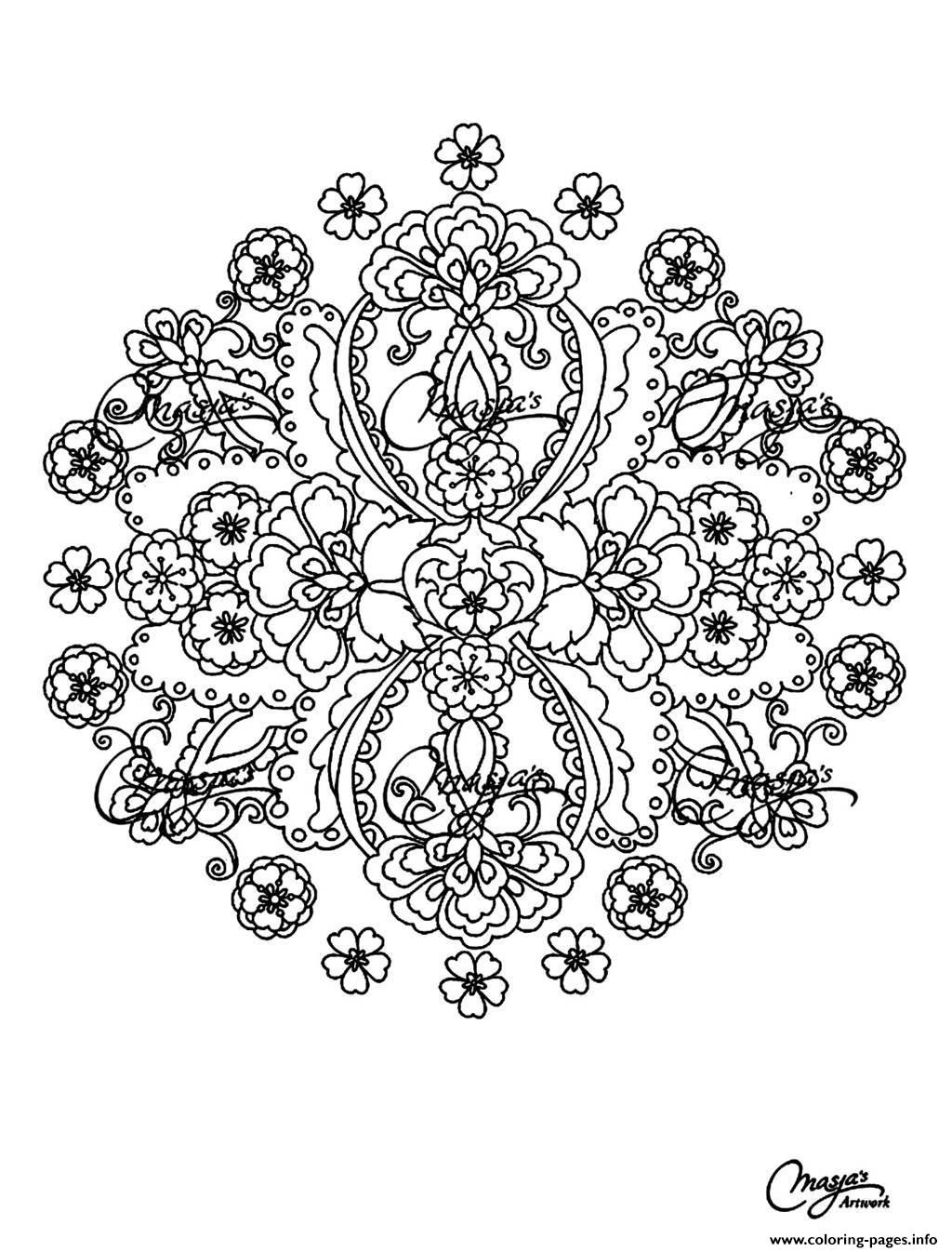 99+ Coloring Pages Mandala Free Printable 30